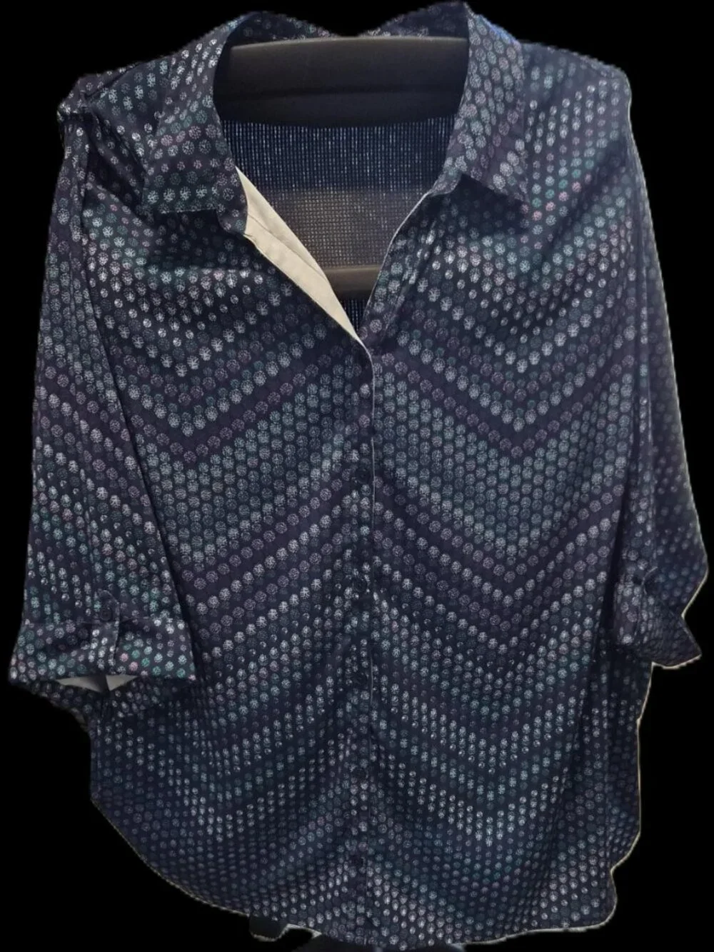 Plus size Button down dress shirt - Picture 3 of 7